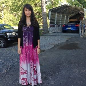 BCBGeneration Maxi Dress. Spaghetti strap