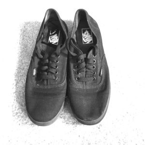 Vans black sneakers $15 worn once