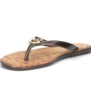 Michael Kors Jet Set Flip Flops size 9