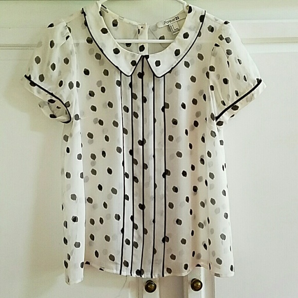 Adorable Pilka Dot Blouse