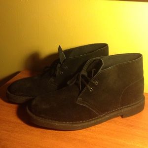 The Original Clarks Desert Boots - Black Suede