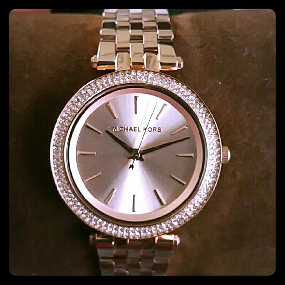 michael kors mini darci watch rose gold