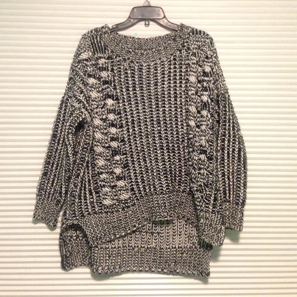 Black and white sweater