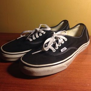 Black Authentic Vans