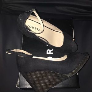 Torrid W/black stud ankle strap