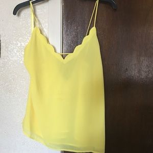 True yellow spaghetti strap top