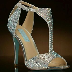 NIB Blue by Betsey Johnson Wedding Heels