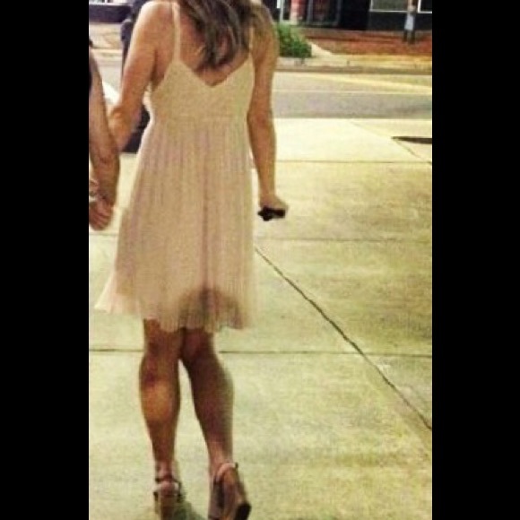 Boho tan, crochet top dress - Picture 4 of 4
