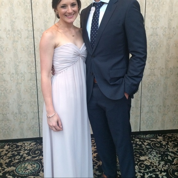Jim Hjelm Bridesmaid Dress in Champagne