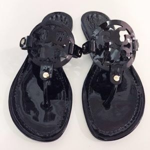 Tory Burch Miller Sandal black patent