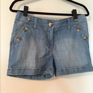 H&M denim shorts, size 8