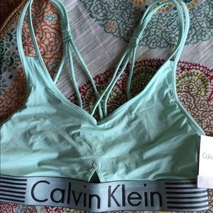 Calvin Klein mint green bralette