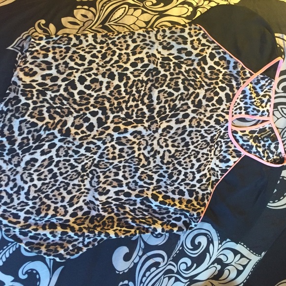 Cheetah Print and Neon Top