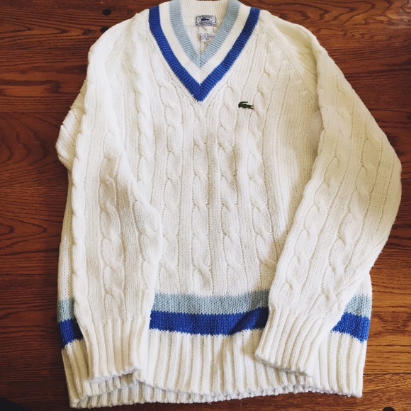 Lacoste men's Vneck : worn once, size L