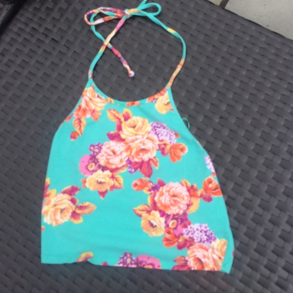 Ambiance Apparel floral crop top