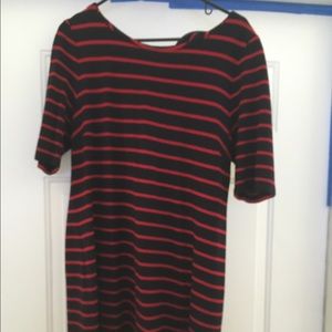 Beautiful red/navy Banana Republic Dress
