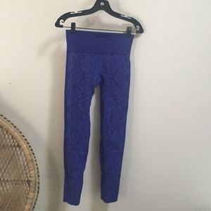 Lulu lemon purple snakeskin print long in the flow