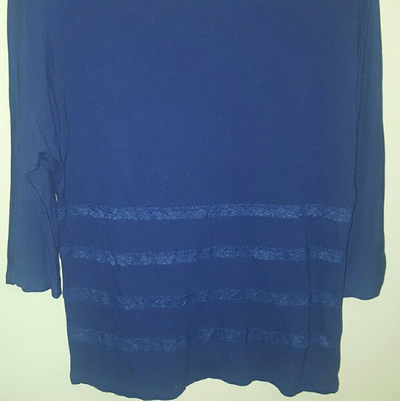 THE LIMITED SIZE M Blue casual 3/4 Sleeves top - Picture 1 of 3