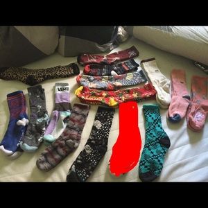 A bunch of Vans socks