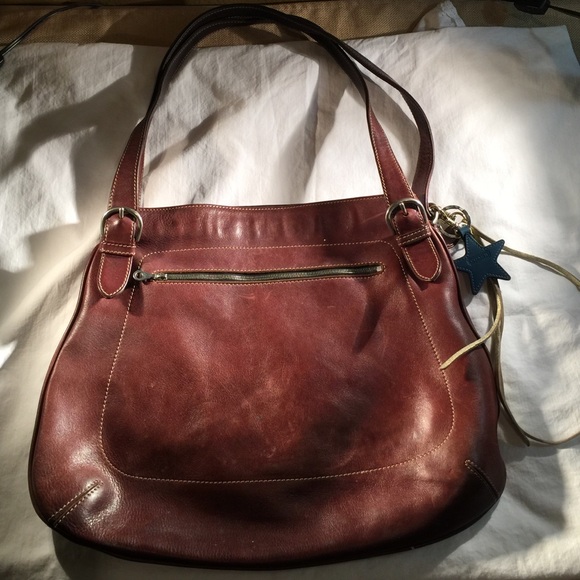Leather Coach shoulder bag
