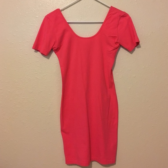 Pink Bodycon Dress - Picture 1 of 3