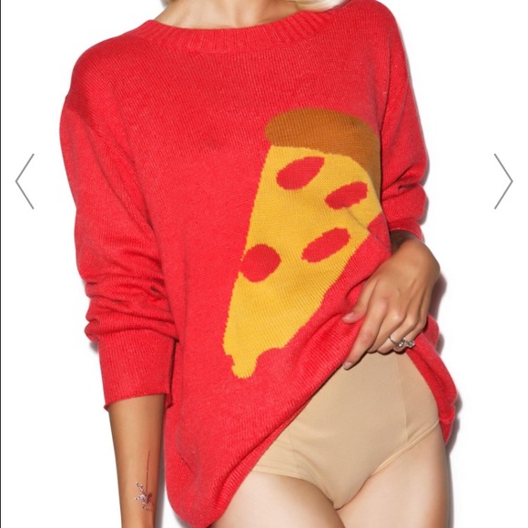 WILDFOX PIZZA LOVERS SWEATER SZ S new - Picture 3 of 4