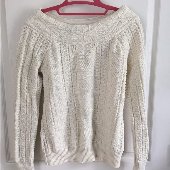 Ralph Lauren sparkle knit boat neck sweater
