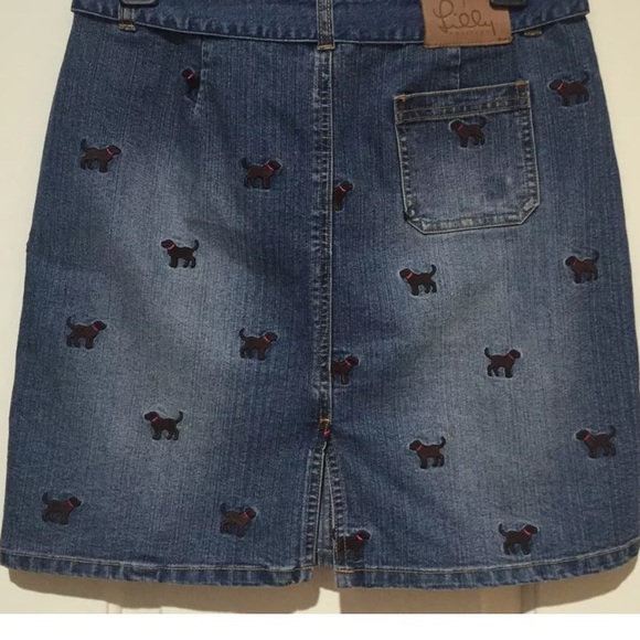 SOLD ๐FINAL SALE๐ Lilly Pulitzer Jean Skirt - Picture 2 of 3