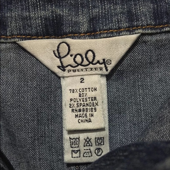 SOLD ๐FINAL SALE๐ Lilly Pulitzer Jean Skirt - Picture 3 of 3