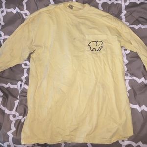 authentic yellow and blue ivory Ella long sleeve t