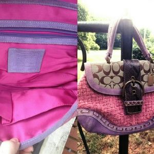 Suade Coach purse Authentic