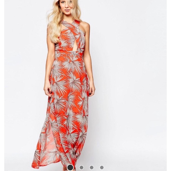 Tropical maxi dress