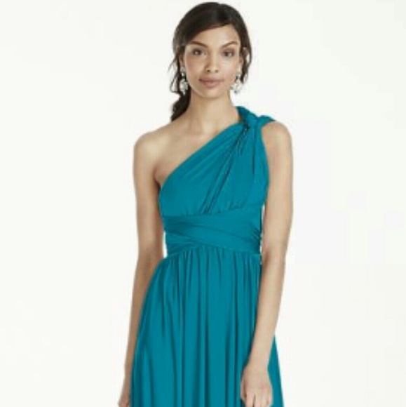 David's Bridal Versa Convertible Long Jersey Dress