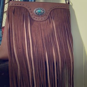 Trinity Ranch Genuine Leather Cross Body Bag