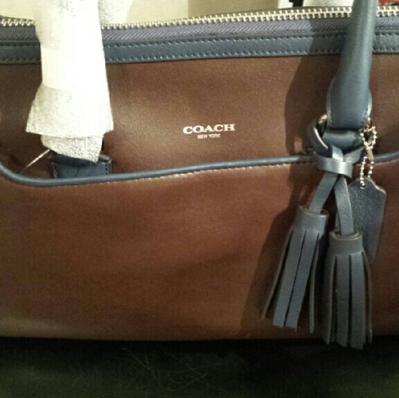 🚫Coach 2 Tone Leather Satchel ❤️🚫SOLD - Picture 4 of 4