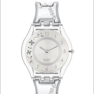 swatch skin silver watch