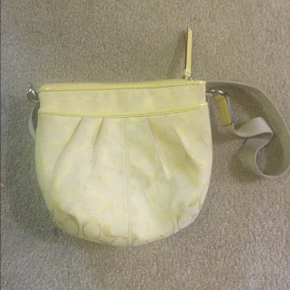 Yellow coach purse