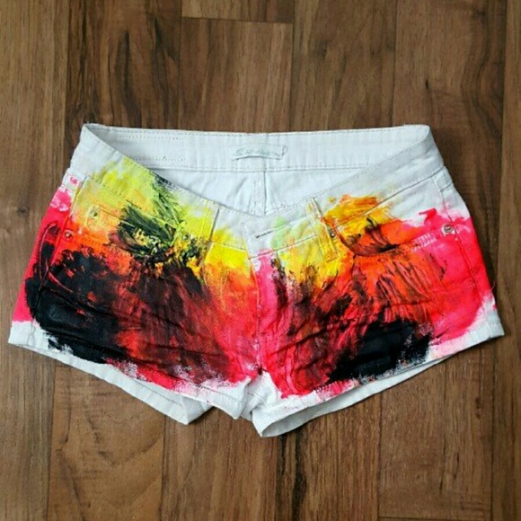 hand painted shorts