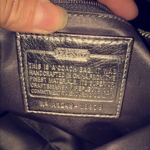 Authentic coach purse