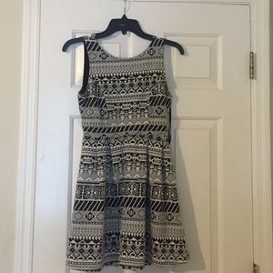 Black and white dress