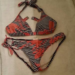 Striped bikini