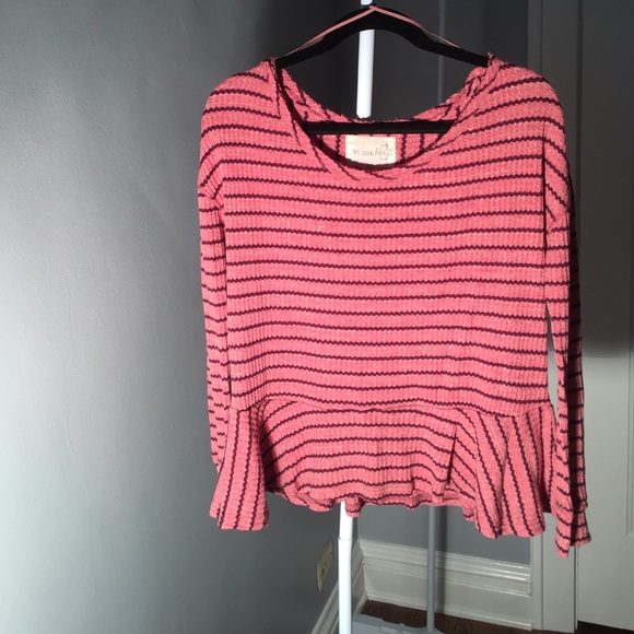 Pink oversized peplum