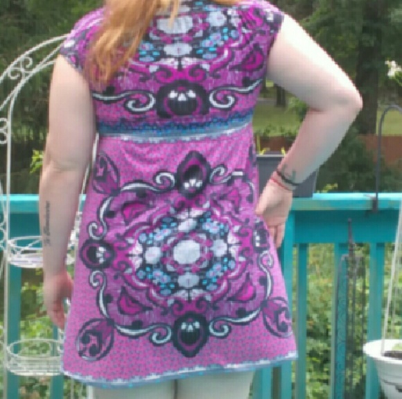 Clearance! Printed Mini Dress - Picture 4 of 4