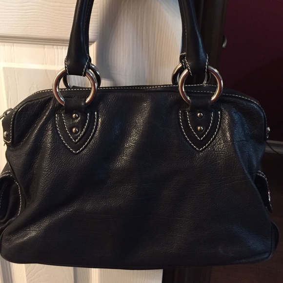 Marc Jacobs black leather handbag