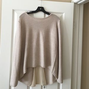 Elan sweater with cute zipper/shear detail in back