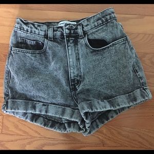 ACID WASH AMERICAN APPAREL HIGH WAISTED SHORTS
