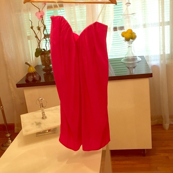 Hot pink dress