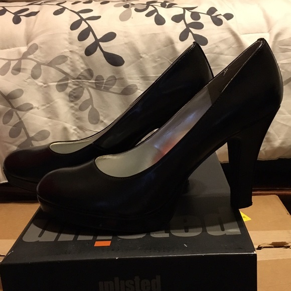 Unlisted Patent Leather Platform Pumps - Picture 2 of 4