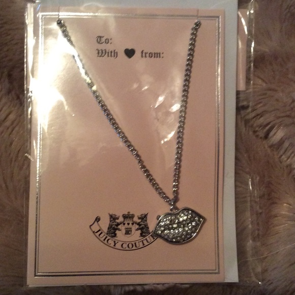 Juicy Couture Lip Necklace NWT 1 Day Sale - Picture 2 of 3