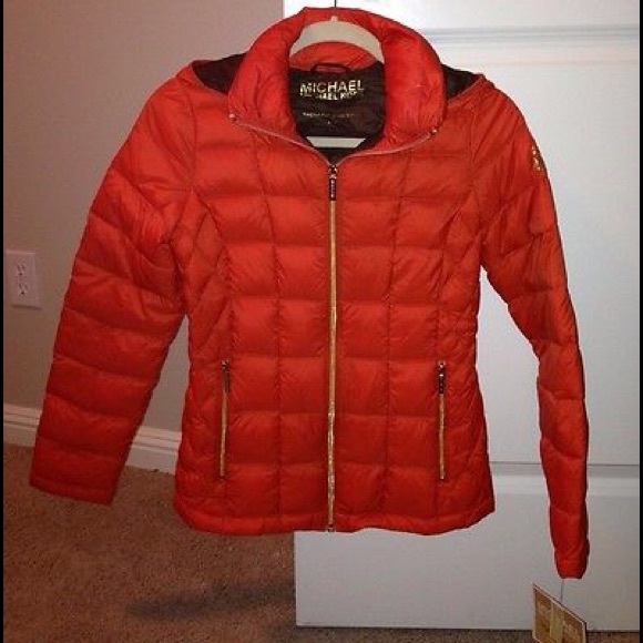 ON HOLD...Michael Kors Quilted Orange Jacket